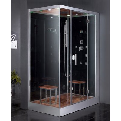 Bathroom Shower Doors on Ariel Bath Platinum Neo Angle Door Steam Shower   Wayfair