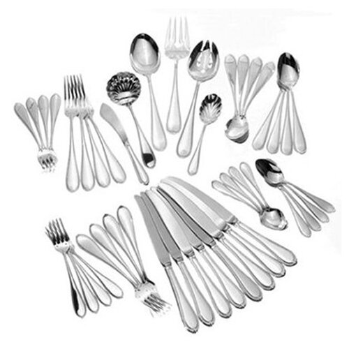 Wallace Romance of The Sea 46 Piece Dinner Set with Cream Soup Spoon