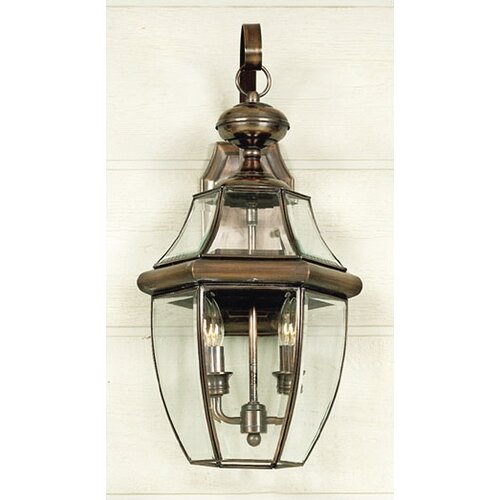 Quoizel 20 Newbury Outdoor Wall Lantern in Aged Copper   NY8317AC